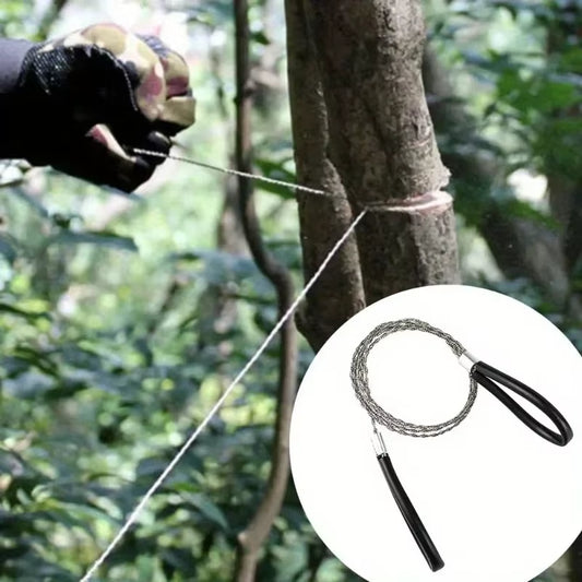 Compact Wire Survival Saw — Pocket-Ready Camping & Hiking Tool