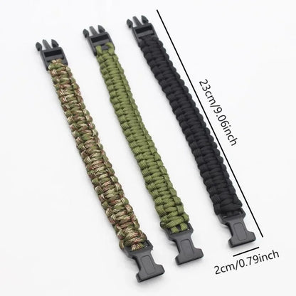 Ultimate Outdoor Paracord Survival Bracelet for Men and Women - Essential Gear for Camping, Adventure, and Emergency Situations
