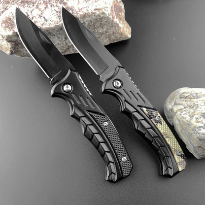 Versatile Stainless Steel Folding Knife - Perfect for Fishing, Camping, and Outdoor Adventures with Comfortable PP Handle