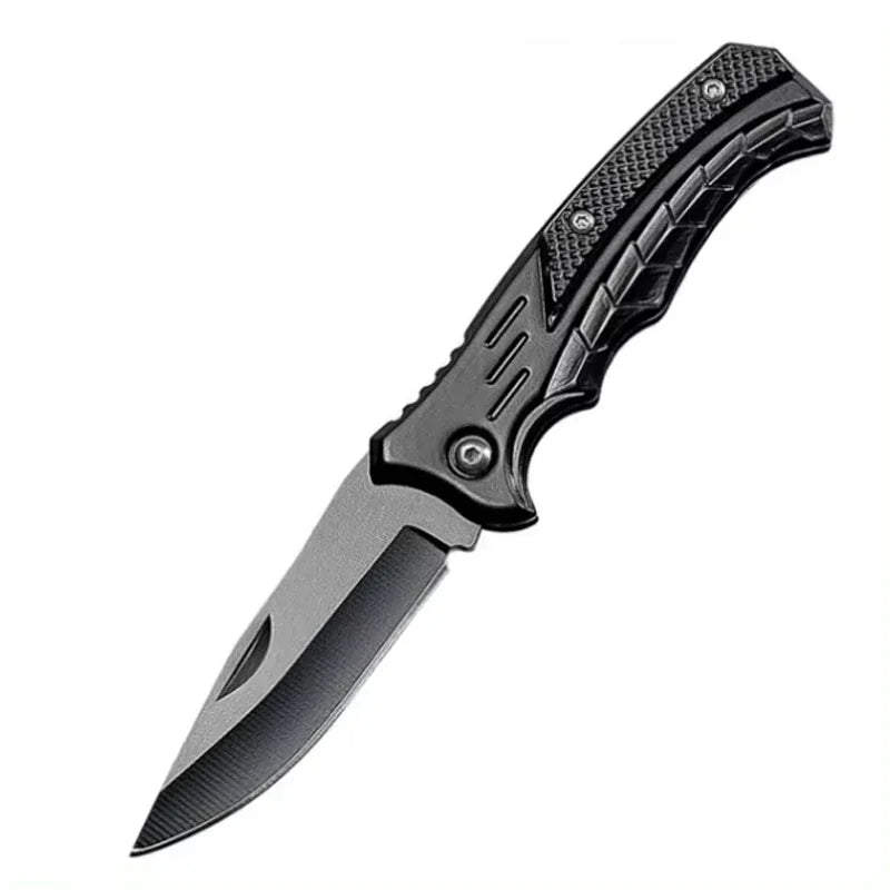 Versatile Stainless Steel Folding Knife - Perfect for Fishing, Camping, and Outdoor Adventures with Comfortable PP Handle
